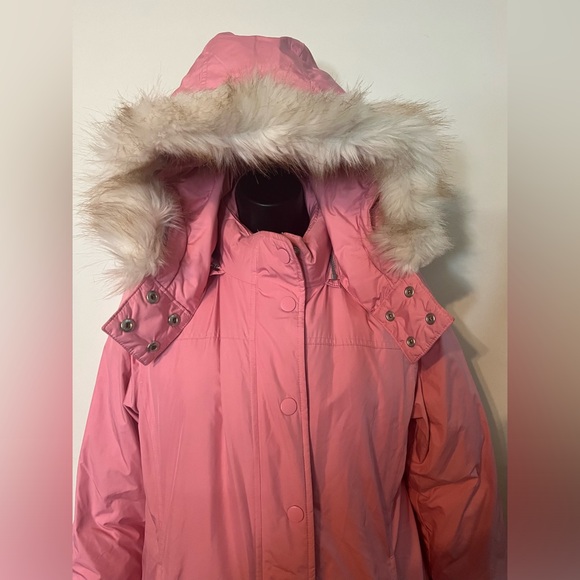 Gap Hooded Down Winter Jacket Pink Sz Medium - Picture 3 of 16